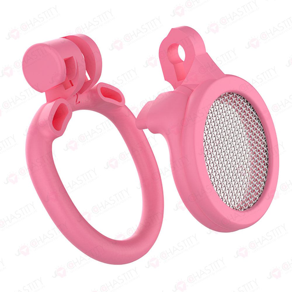 Flat Sieve Mesh Cock Cage (Resin & Metal)