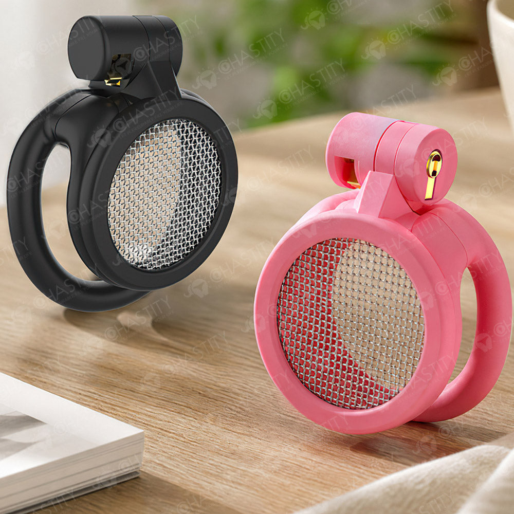 Flat Sieve Mesh Cock Cage (Resin & Metal)