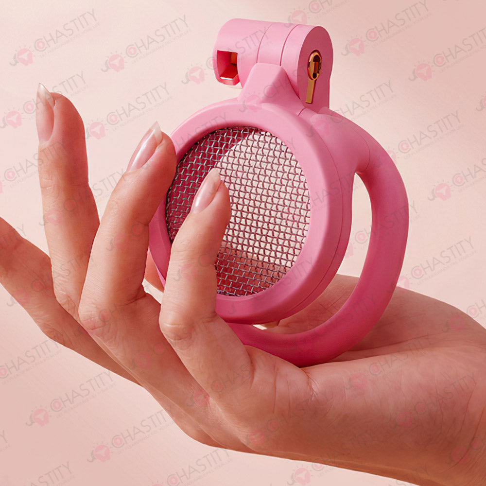 Flat Sieve Mesh Cock Cage (Resin & Metal)