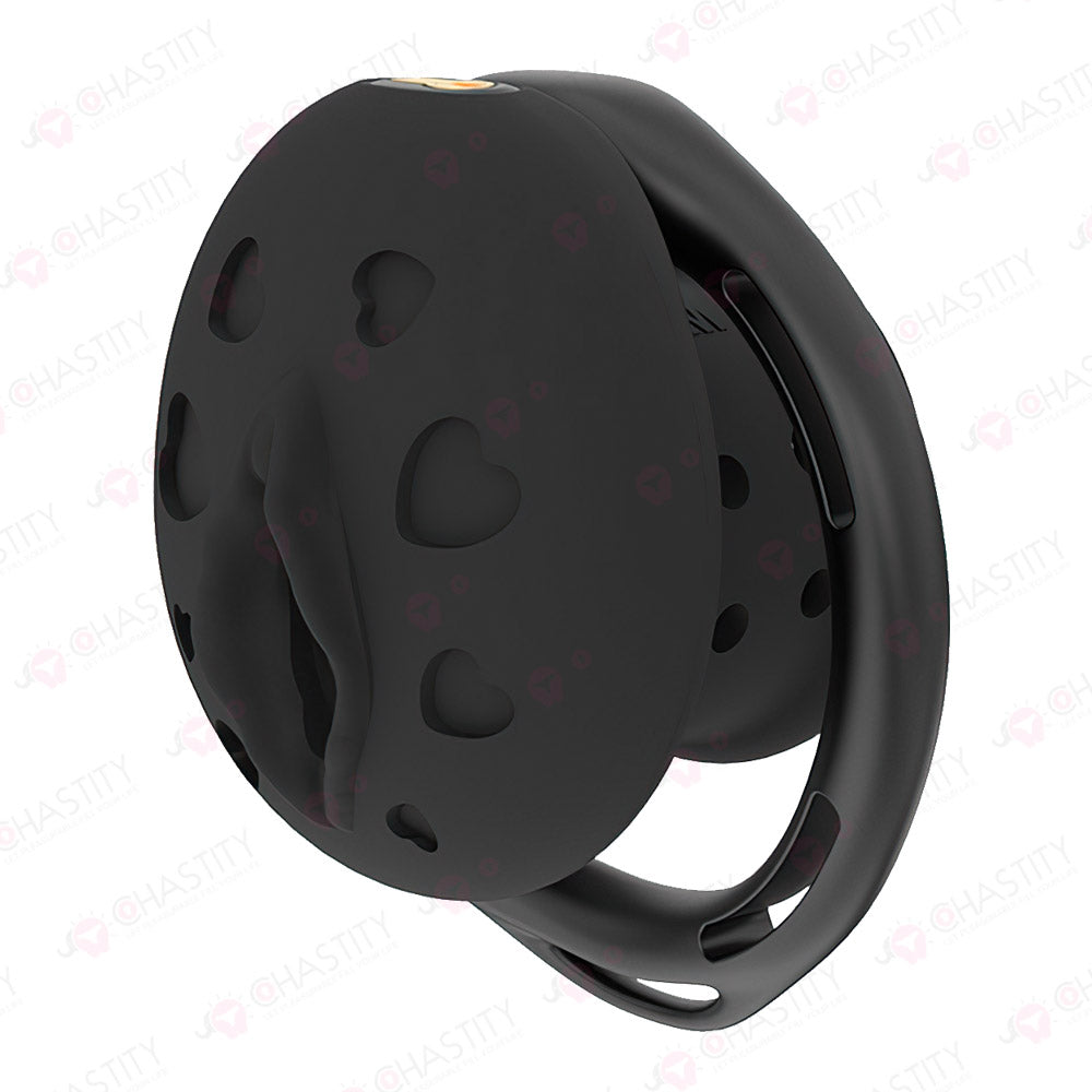 Flat Soft Silicone - Crossdresser In Chastity Cage