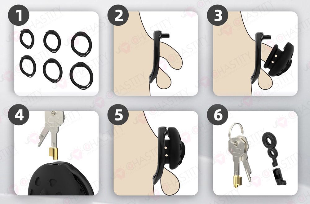 Flat Soft Silicone - Crossdresser In Chastity Cage