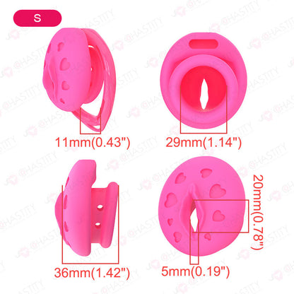 Flat Soft Silicone - Crossdresser In Chastity Cage