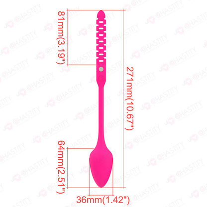 Flat Soft Silicone - Crossdresser In Chastity Cage