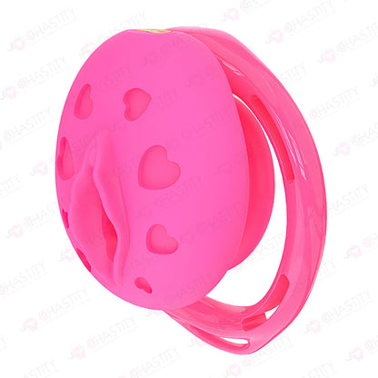 Flat Soft Silicone - Crossdresser In Chastity Cage