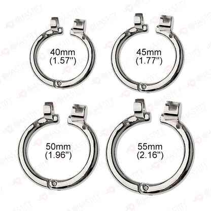 Flat Stainless Steel Chastity Lock (Hinge Ring)