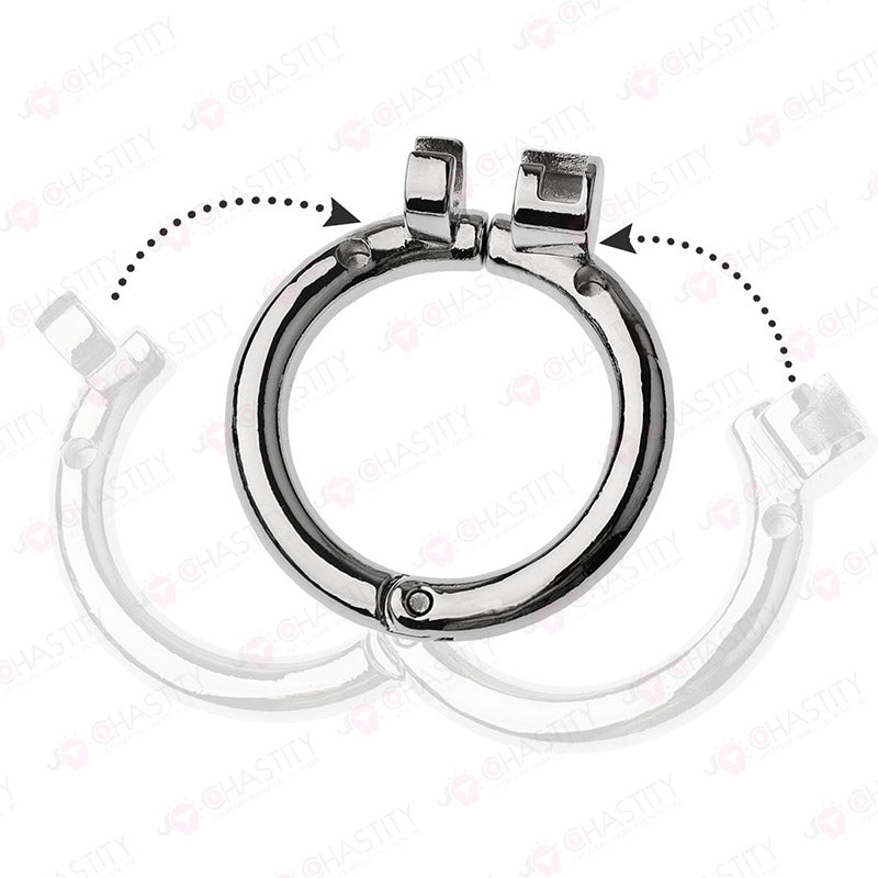 Flat Stainless Steel Chastity Lock (Hinge Ring)