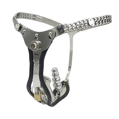 Full Male Chastity Belt (Button Lock)