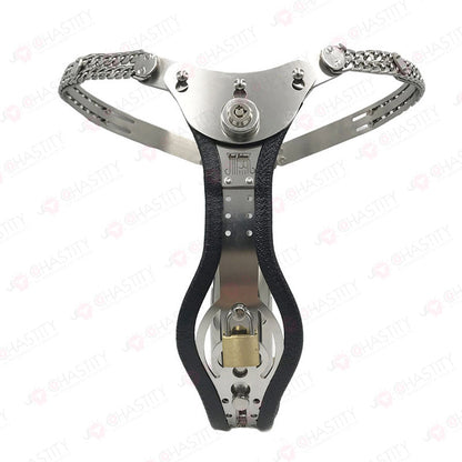 Full Male Chastity Belt (Button Lock)
