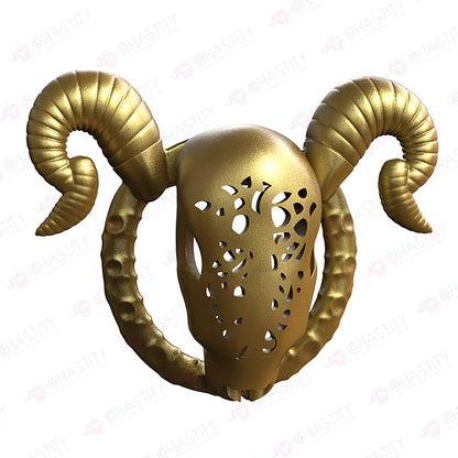Goat Flat Chastity Penis Cover (Detachable Horns)
