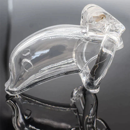 Dolphin Shape Plastic Chastity Cage Set