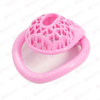 Heart Mesh Ultra Short Chastity Cage
