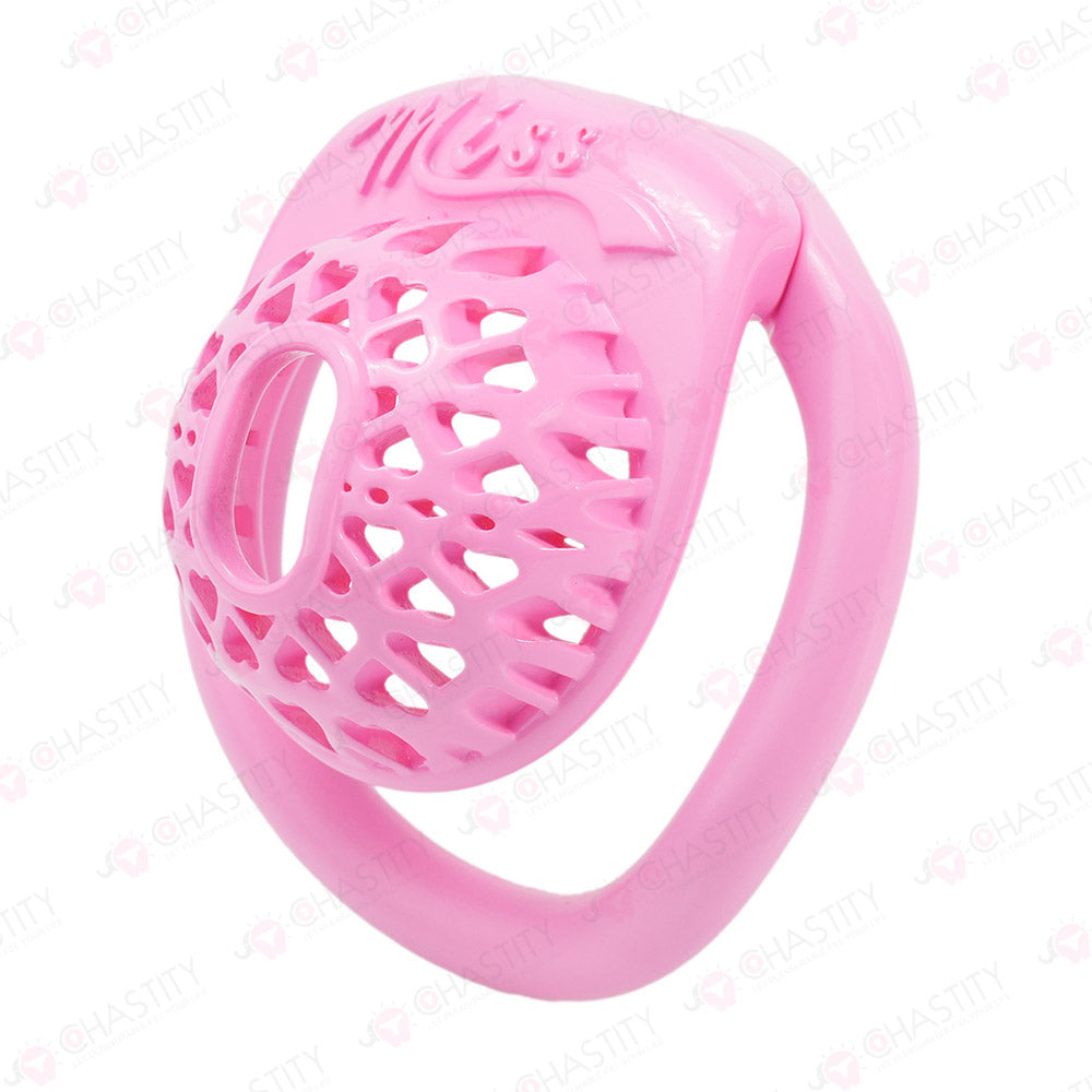 Heart Mesh Ultra Short Chastity Cage