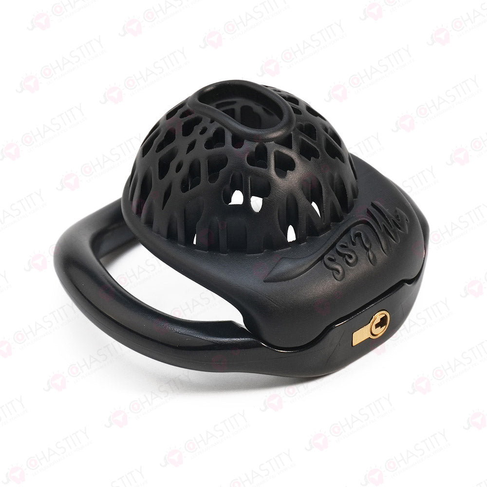 Heart Mesh Ultra Short Chastity Cage