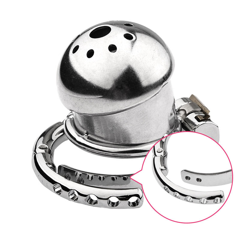 Helmet Chastity Cage With Adjustable Penis Ring