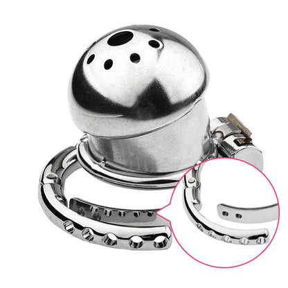 Helmet Chastity Cage With Adjustable Penis Ring