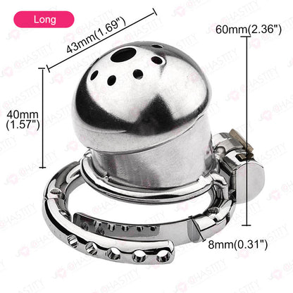 Helmet Chastity Cage With Adjustable Penis Ring