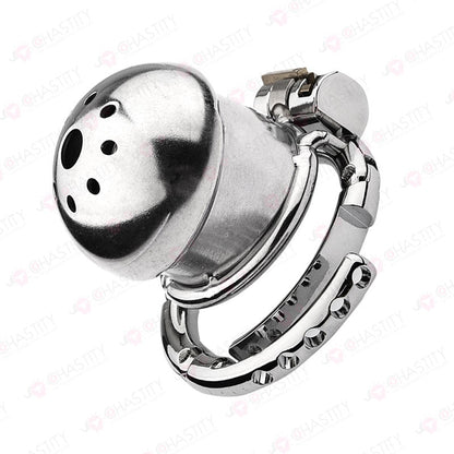 Helmet Chastity Cage With Adjustable Penis Ring