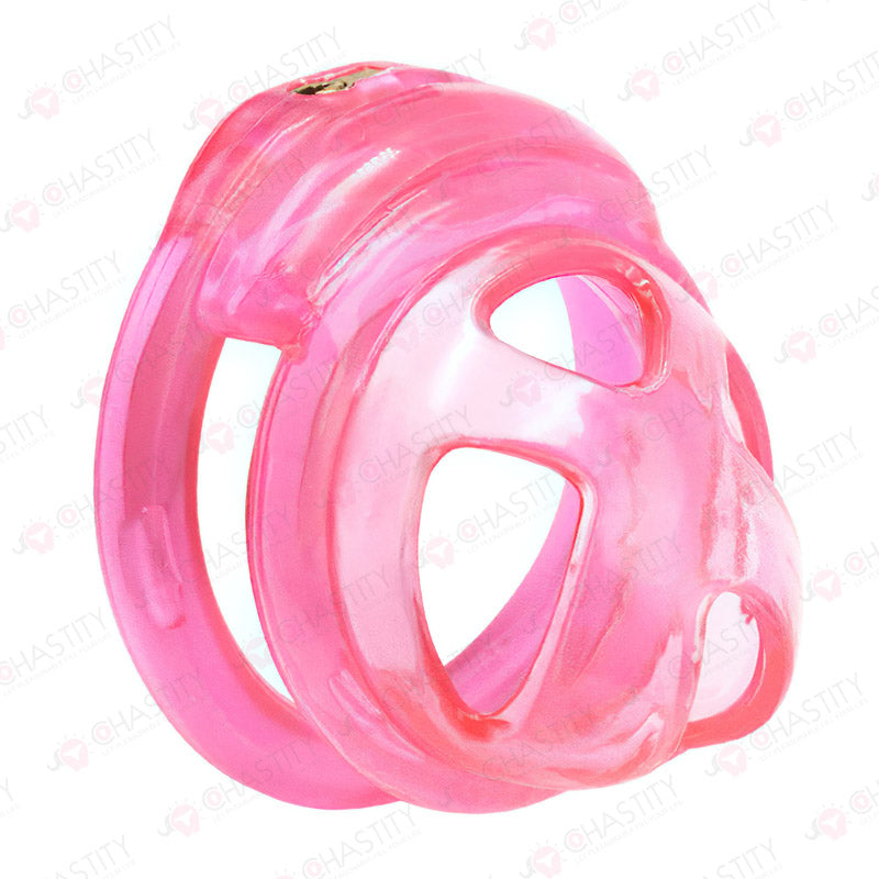 Hidden Lock Core Soft Rubber Chastity Cage