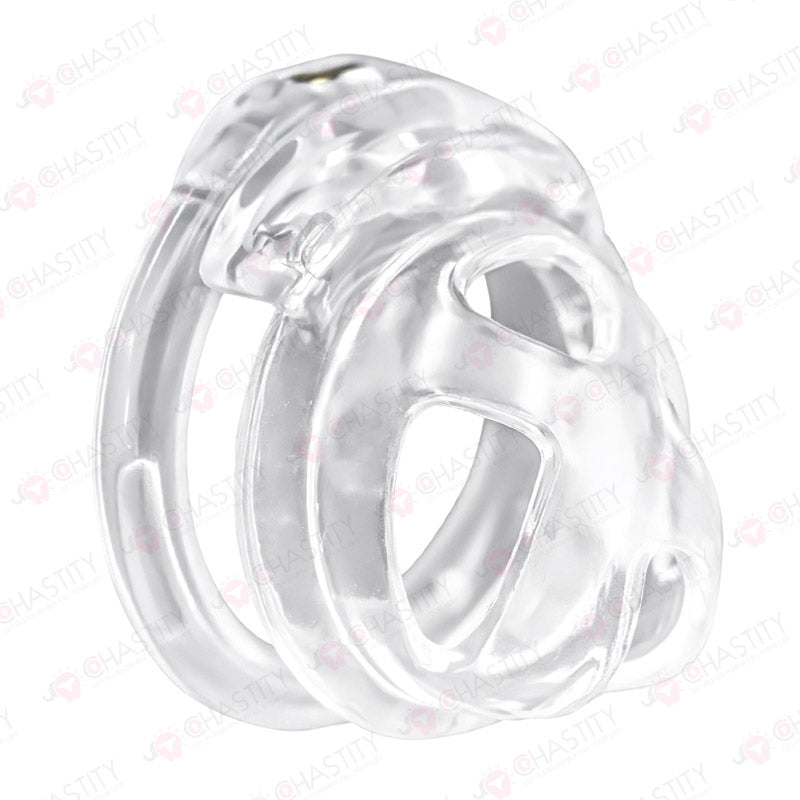 Hidden Lock Core Soft Rubber Chastity Cage