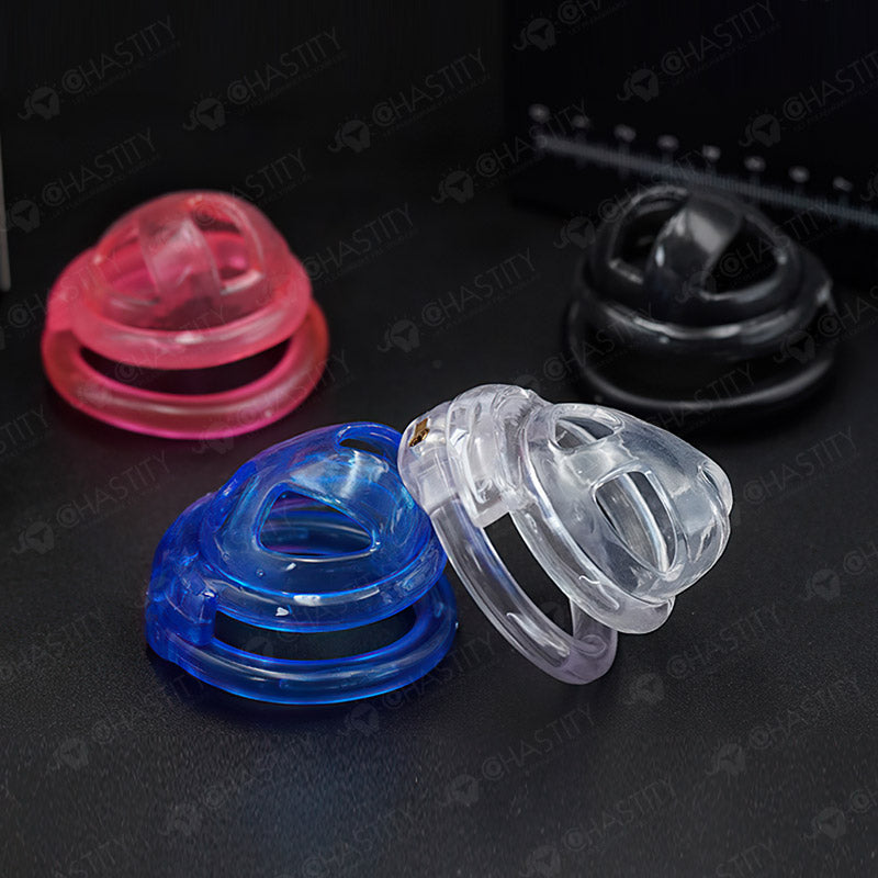 Hidden Lock Core Soft Rubber Chastity Cage