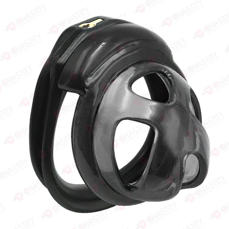 Hidden Lock Core Soft Rubber Chastity Cage