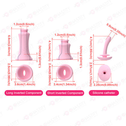 Installable Soft Nail Flat Chastity Cock Cage