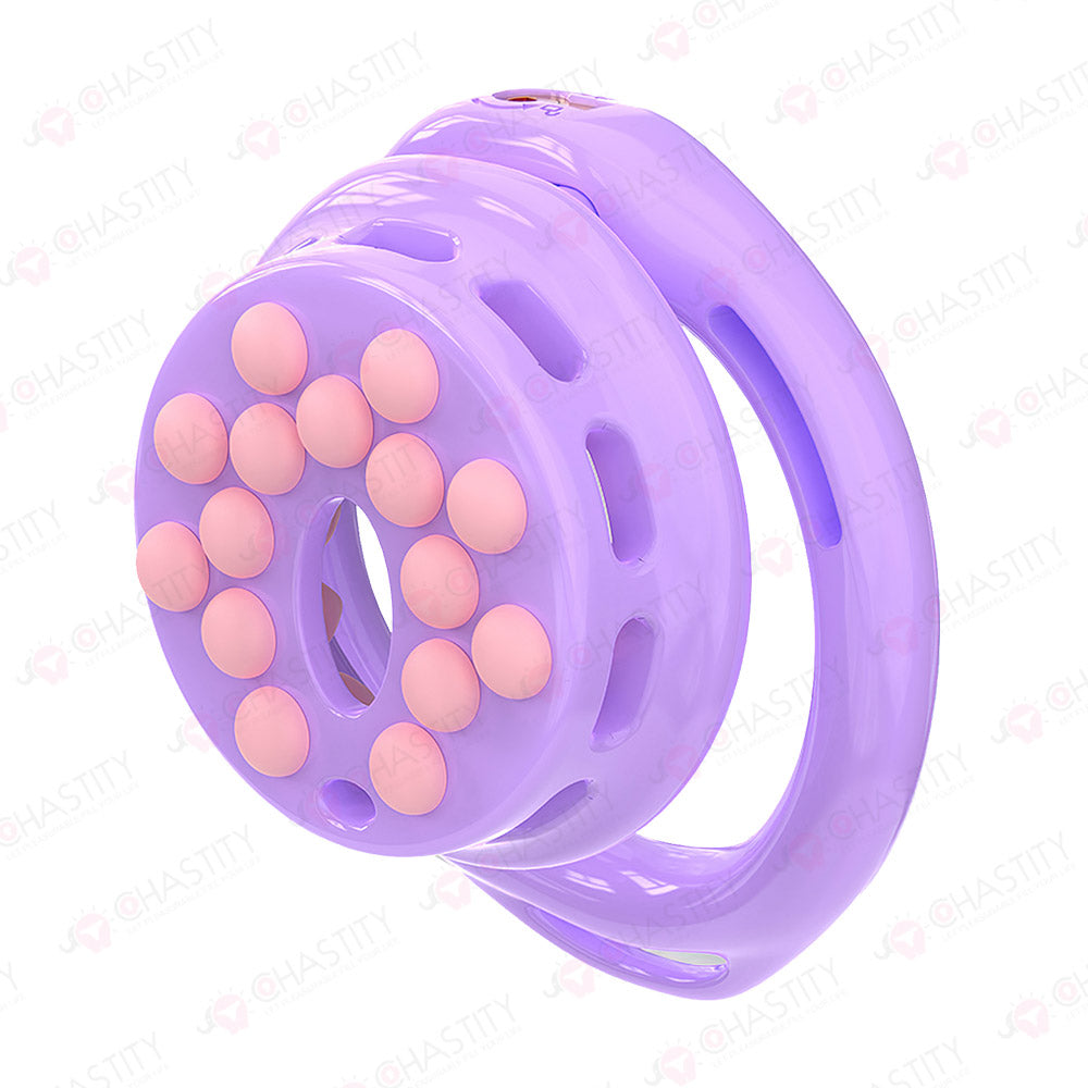 Installable Soft Nail Flat Chastity Cock Cage