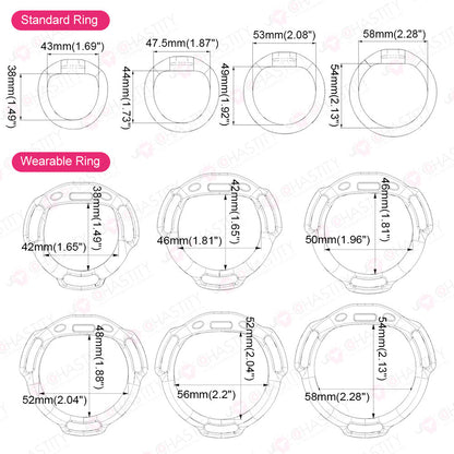 Inverted Teardrop Urinal Chastity Cage