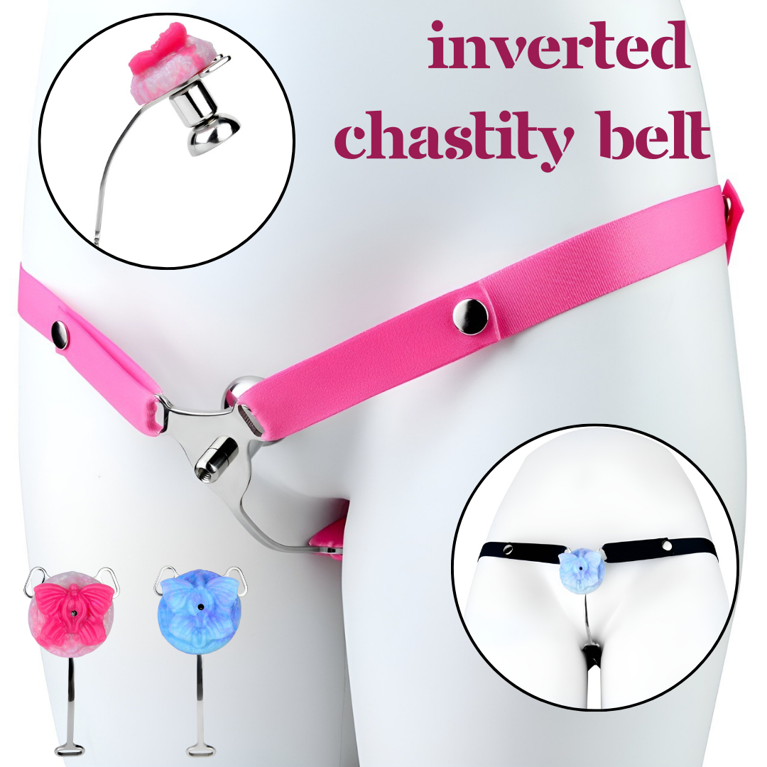 Sissy Butterfly Inverted Chastity Cage