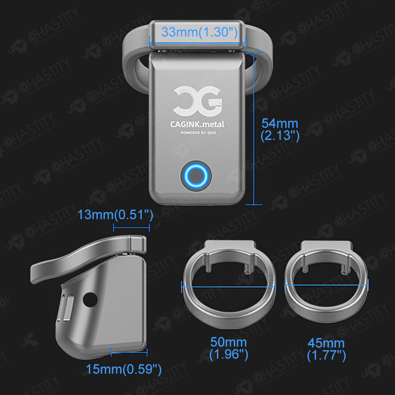 LOCKINK Metal Small APP Remote Control AI Chastity Cage