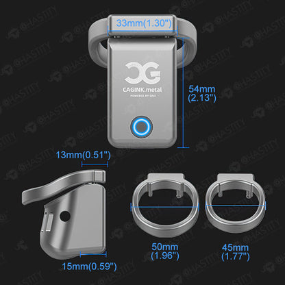 LOCKINK Metal Small APP Remote Control AI Chastity Cage