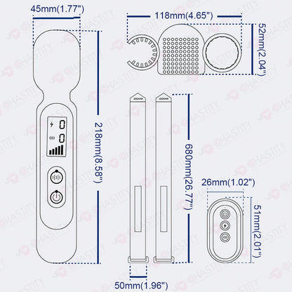 LOCKINK Remote Control Electric Shock Vibrator