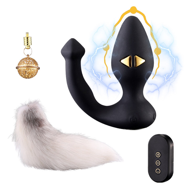 LOCKINK·SEVANDA Tail Butt Plug  & Bell Butt Plug (Vibration And Electric Shock)