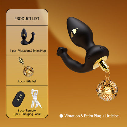LOCKINK·SEVANDA Tail Butt Plug  & Bell Butt Plug (Vibration And Electric Shock)