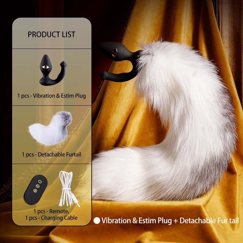 LOCKINK·SEVANDA Tail Butt Plug  & Bell Butt Plug (Vibration And Electric Shock)
