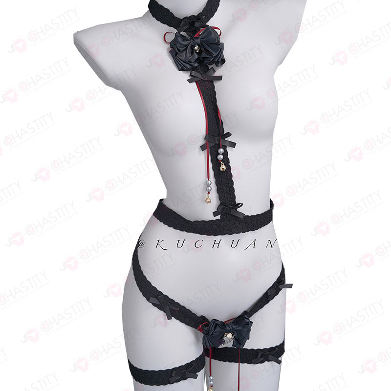 Lace Belt Kit For Sissy Chastity