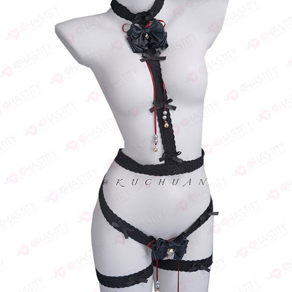 Lace Belt Kit For Sissy Chastity
