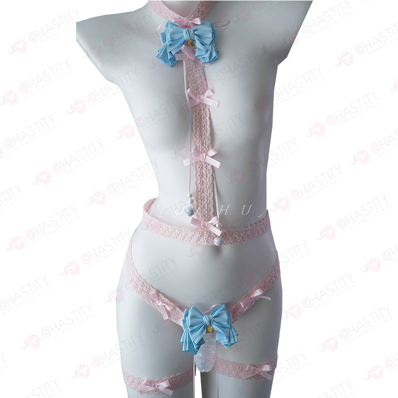 Lace Belt Kit For Sissy Chastity