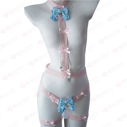 Lace Belt Kit For Sissy Chastity