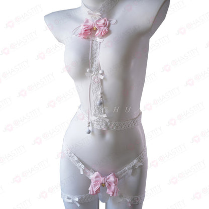 Lace Belt Kit For Sissy Chastity