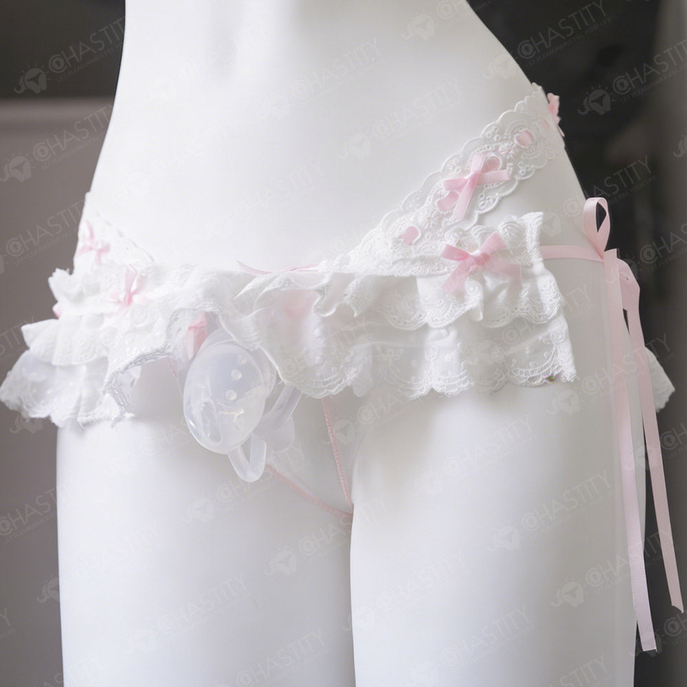 Lace Chastity Cage Skirt Support Strap