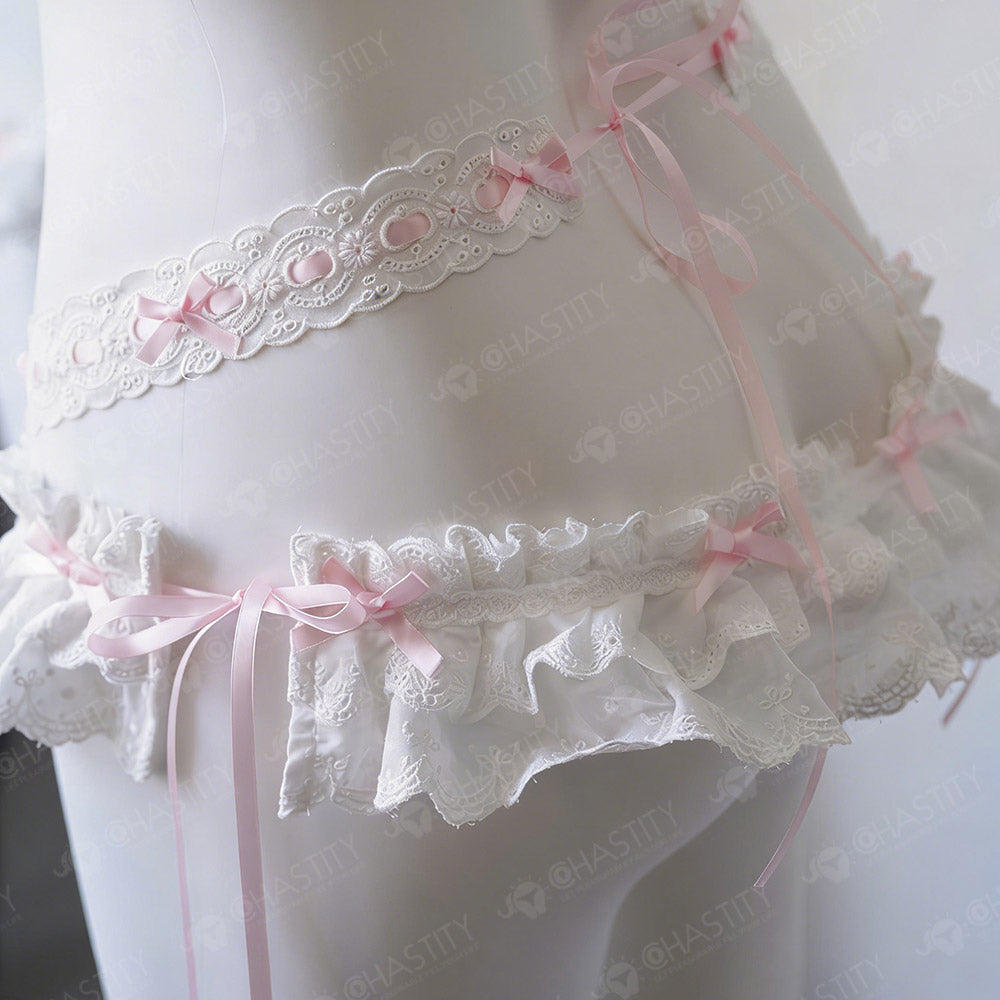 Lace Chastity Cage Skirt Support Strap