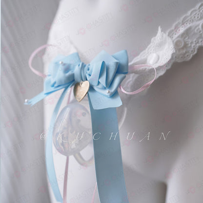 Lace Sissy Chastity Cage Harness
