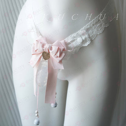 Lace Sissy Chastity Cage Harness