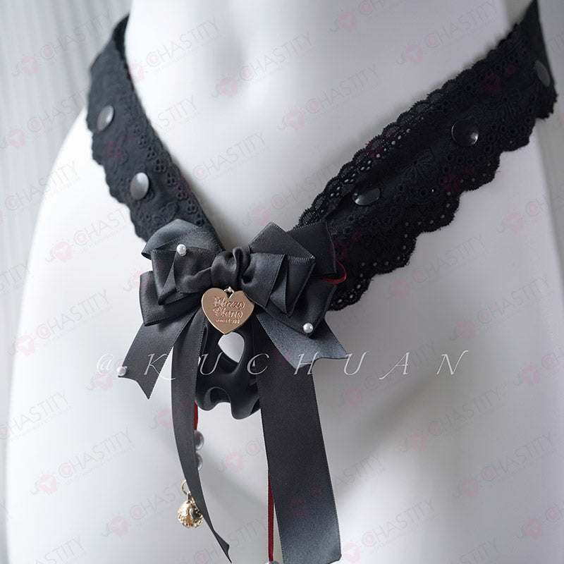 Lace Sissy Chastity Cage Harness