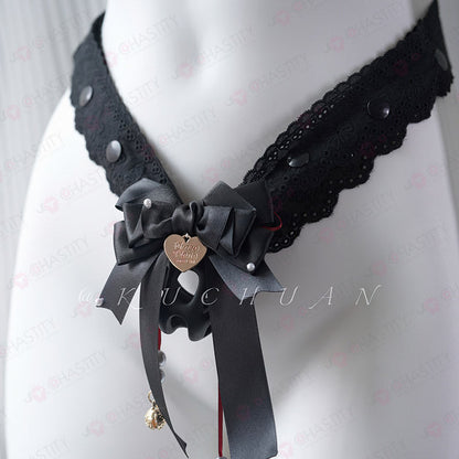 Lace Sissy Chastity Cage Harness