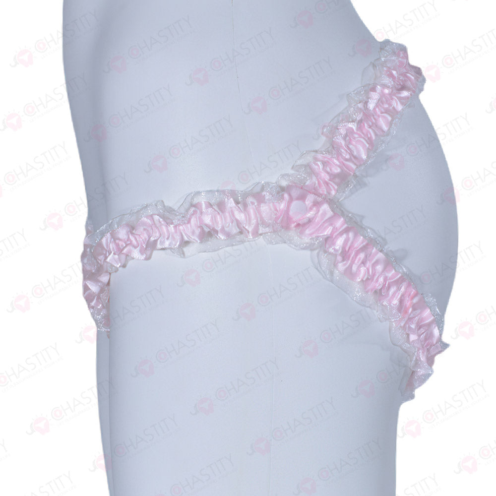 Lace Trim Chastity Help Wearing Assistance Strap