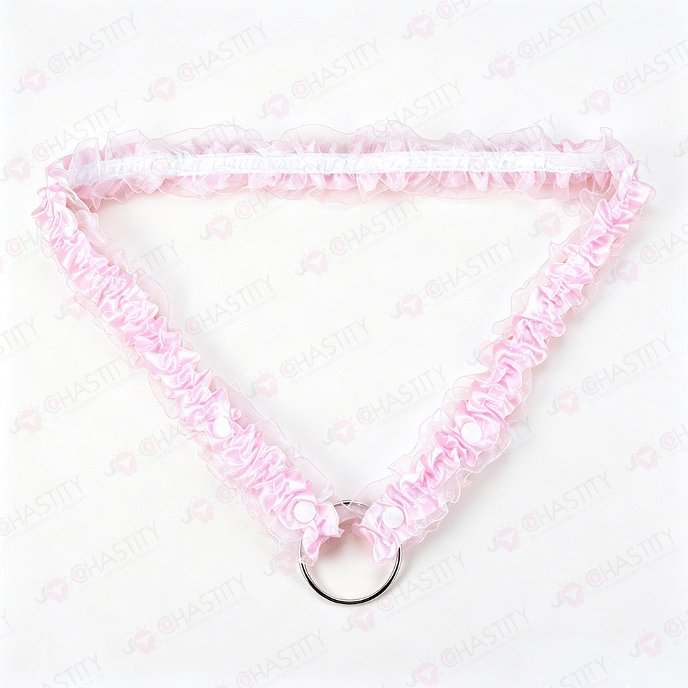 Lace Trim Chastity Help Wearing Assistance Strap