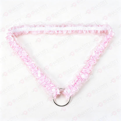 Lace Trim Chastity Help Wearing Assistance Strap