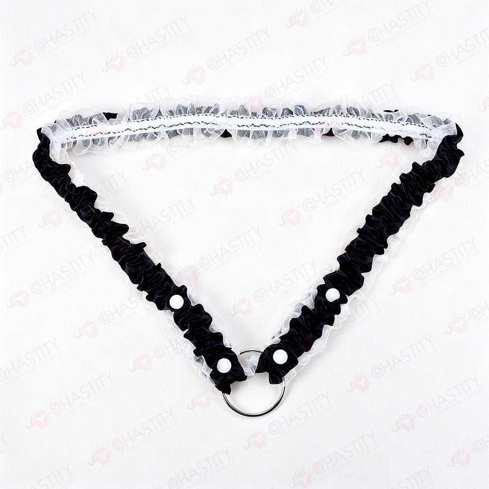 Lace Trim Chastity Help Wearing Assistance Strap
